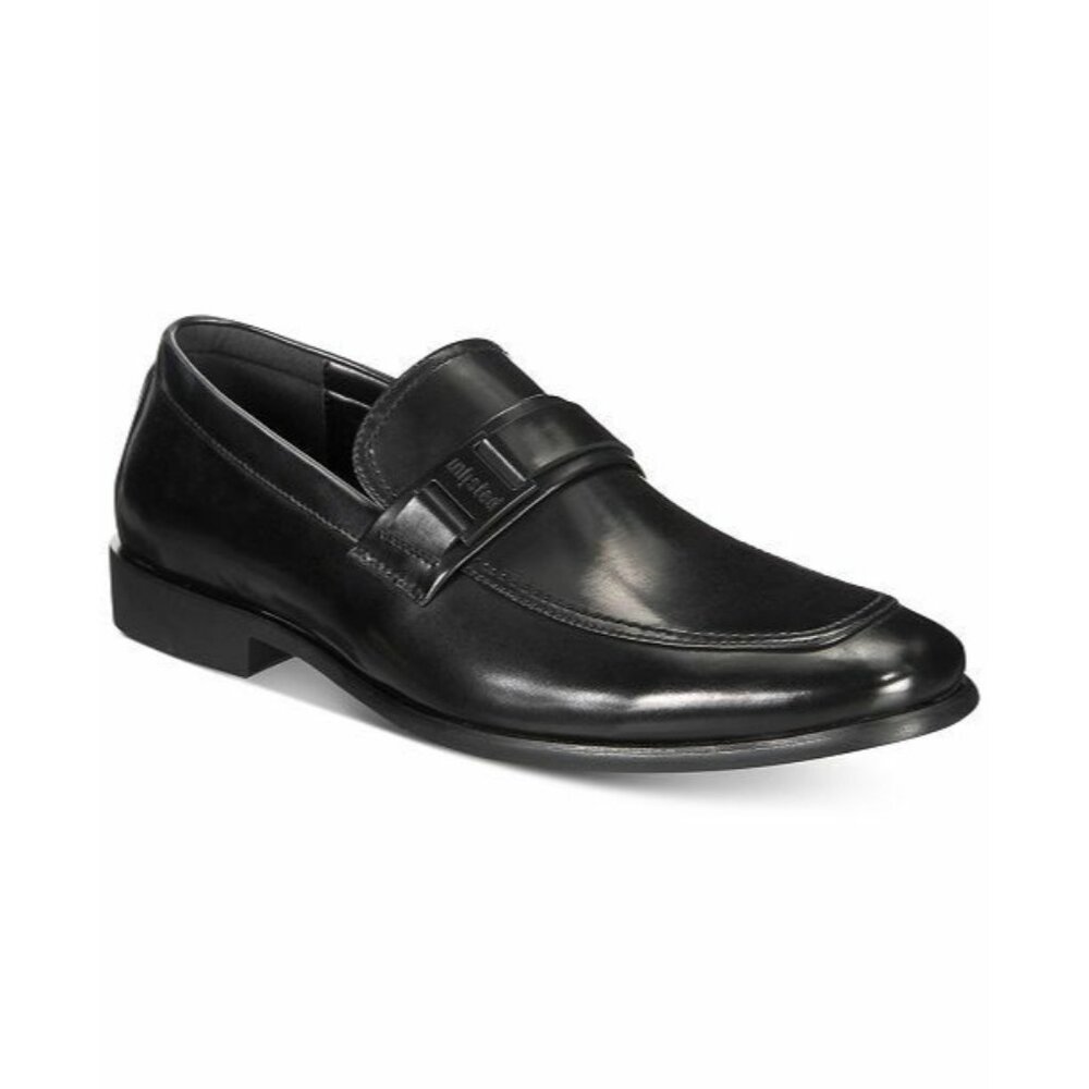 UNLISTED 30402 Black Mens Size 10.5M LOGO Loafers & Slip Ons Shoes